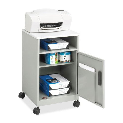 Safco Steel Machine Stand with Open Storage Compartment - Pack of 2