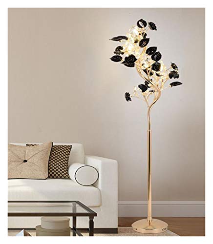 EESHHA Crystal Floor Lamp with Ceramics Base - Nero Red 1