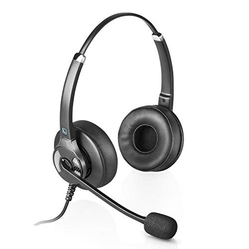 Leitner Plush LH255XL Dual-Ear USB Computer VoIP Headset – Includes 5-Year Warranty (LH255 XL Plush)