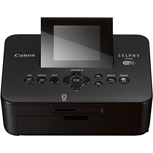 Canon SELPHY CP910 Compact Photo Color Printer, Wireless, Portable (Black) (Discontinued By Manufacturer)