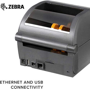 Zebra ZD420 Direct Thermal Printer Plus 4 x 6 in Z-Perform 2000D Permanent Adhesive Labels Print Width of 4 in Ethernet and USB Connectivity