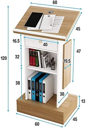 None Lectern Podium Teacher Classroom Floor Lecture Table