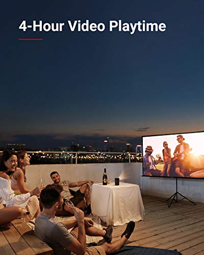 Anker Nebula Apollo, Wi-Fi Mini Projector, 200 ANSI Lumen Portable Projector, 6W Speaker, Movie Projector, 100 Inch Picture, 4-Hour Video Playtime, Neat Projector, Home Entertainment—Watch Anywhere