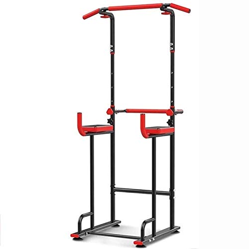 SJNQJJ Pull Ups Strength Training Equipment Strength Training Dip Stands Multifunctional Adjustable Push Up Free Standing, 6 Level Height Adjustment, 120kg, Home Indoor Gym Strength Exercis