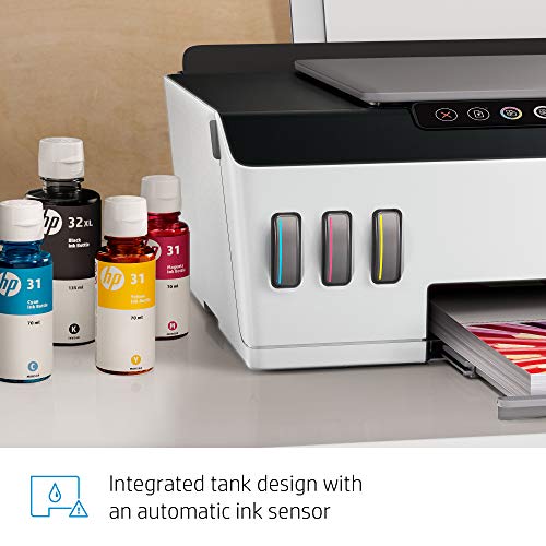 HP Smart-Tank Plus 551 Wireless All-in-One Ink-Tank Printer | up to 2 Years of Ink in Bottles | Mobile Remote Print, Scan, Copy (6HF11A)