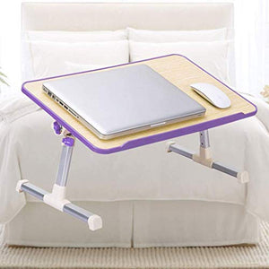 SFFZY Laptop Desk for Bed, Portable Table Tray with Foldable Legs, Height Adjustable Notebook Computer Stand