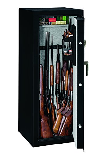 Stack-On SS-16-MB-B 16-Gun Security Safe with Biometric Lock, Matte Black