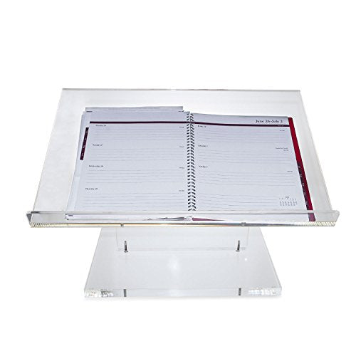 SourceOne Modern Clear Thick Acrylic Podium Lectern 22 x 12 x 15 (Tabletop)