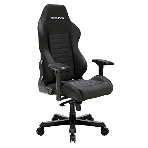 DXRacer OH/IS132/N Iron Series Black Gaming Chair - Includes 2 free cushions and Lifetime warranty on frame