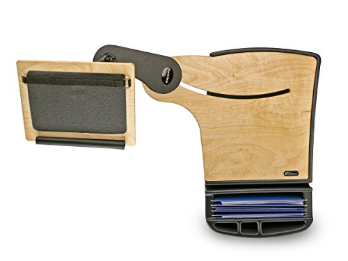 AutoExec AUE10013 Birch Vehicle Black/Grey/Wood Reach Passenger Desk