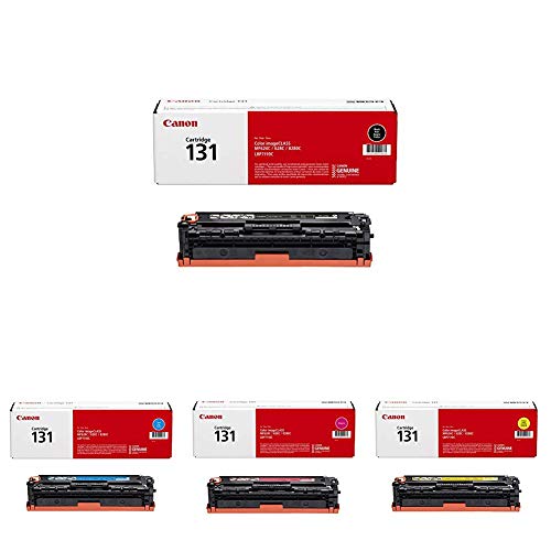 Canon Original 131 Toner Cartridges - Black, Cyan, Magenta and Yellow