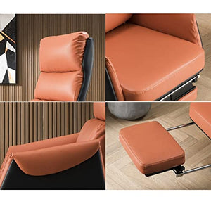 CBLdF Boss Chair Managerial Executive Chair with Footrest, PU Leather, Adjustable Lifting, 150° Reclining, Brown