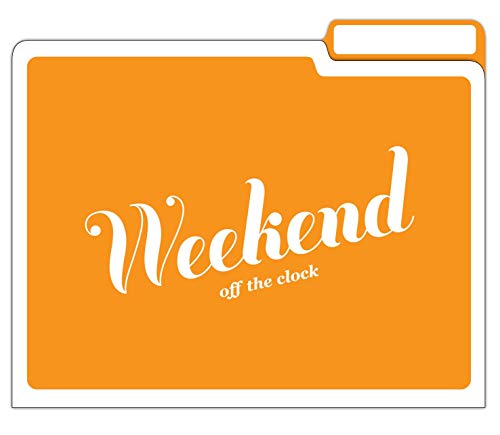 Knock Knock Days of the Week File Folders Set, Daily / Weekly Organizer Files (Set of 6, 11.5 x 9-inches)