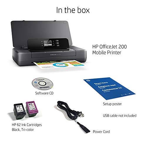 HP OfficeJet 200 Portable Printer with Wireless & Mobile Printing (CZ993A), Grey, 2.7