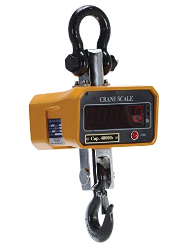 Vestil SC-4 Crane Scale, 7-5/8" Width, 17" Height, 8" Depth, 4000 lbs Capacity