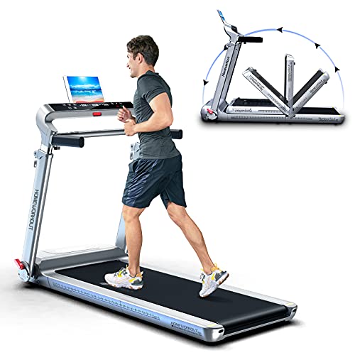 Folding Treadmill 300 lb Capacity Electric Treadmill for Home with Installation-Free, LCD Display, Device Holder, 36 Pre-Set Programs for Indoor Exercise