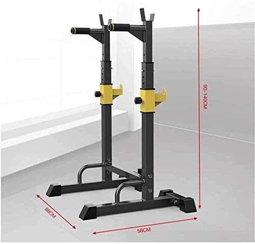 ZXNRTU Strength Training Equipment Strength Training Dip Stands Adjustable Power Tower Adjustable Height 90cm - 140cm Multi Function Pull Up Station for Strength Training Full Body Strength Training