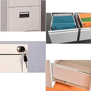 SHABOZ Large-Capacity File Cabinet with Anti-Theft Lock - White