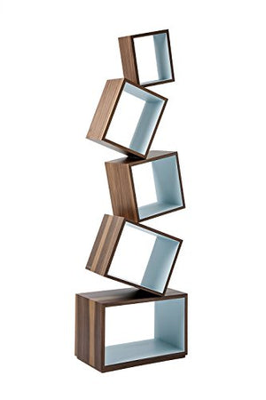 Malagana Equilibrium Bookcase Wood Collection (Celeste)