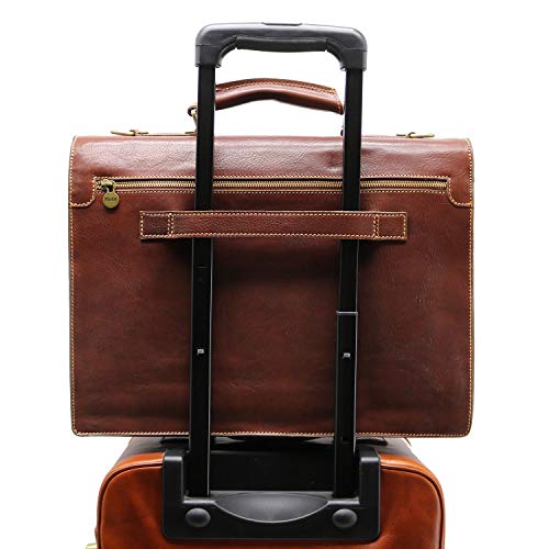 Floto Luggage Novella Briefcase, Brown, One Size