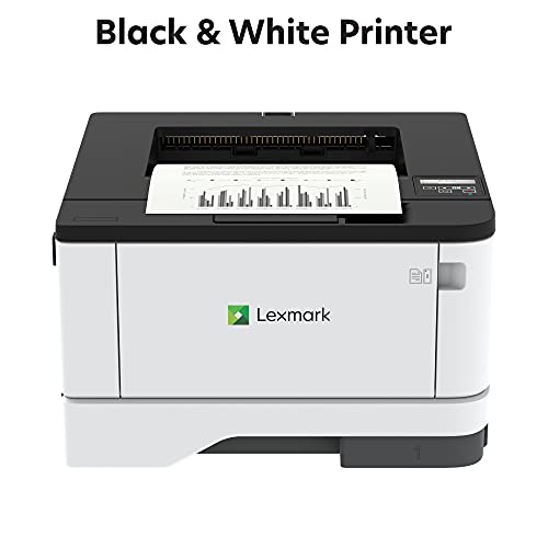 Lexmark B3442dw Monochrome Laser Printer with Full-Spectrum Security and Print Speed Up to 42 ppm(29S0300), Gray/White, Small
