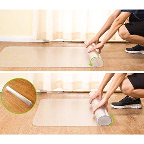 Generic Hard Floor Chair Mat Polycarbonate Non Slip Round Table Cover 3mm Thickness 135×300cm