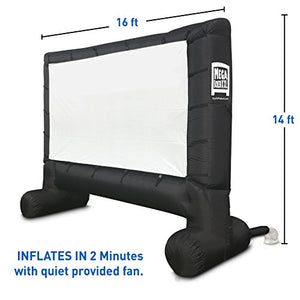 MEGA Screen Movie Screen - Inflatable Projection Screen- Portable Huge Outdoor Screen (MEGA Screen XXL)