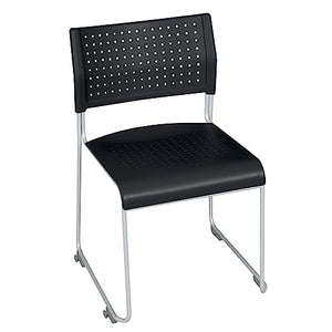 Regency Eris Stack Chair, 20 Pack, Black