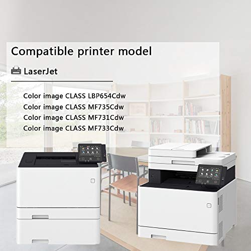 Compatible Toner Cartridge Replacement for Canon 046H (High Yield,2BK+1M+1Y+1C,5 Pack) for use with Image Class MF735Cdw MF733Cdw MF731Cdw Printers.