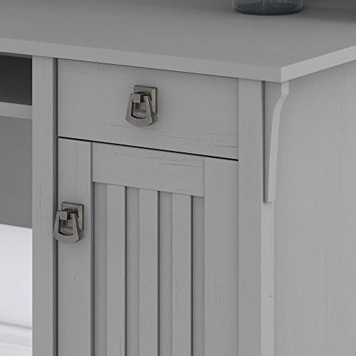 Bush Furniture Salinas L Shaped Desk with Storage in Cape Cod Gray