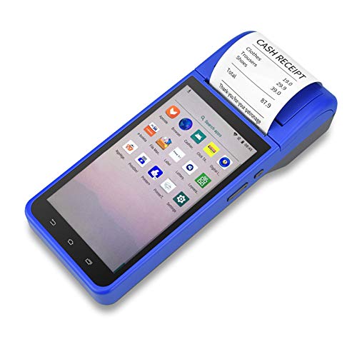 Aibecy Smart POS Receipt Terminal Printer Android 8.1 with 5.5 Inch Touchscreen Camera 1D 2D Barcode Scanner Support 3G/WiFi/BT/GPS for Restaurants Supermarkets Retail Stores Warehouses