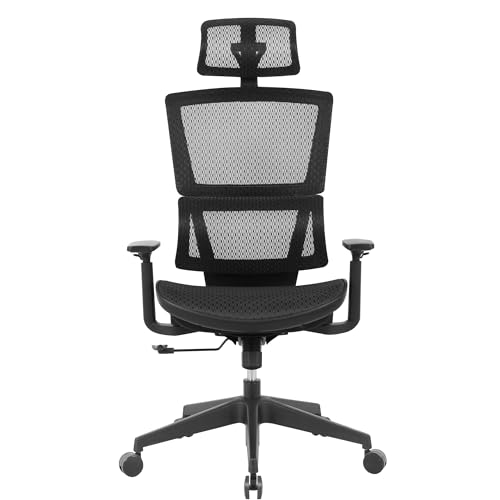 Realspace Radano Mesh High-Back Executive Office Chair, Black - BIFMA Compliant