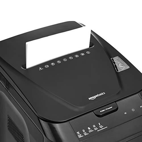 Amazon Basics Autofeed Micro Cut Paper Shredder, Black