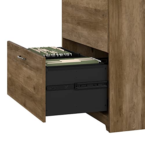 Bush Furniture Cabot 2 Drawer Lateral File Cabinet | Letter, Legal, A4-Size Document Storage, 32W, Reclaimed Pine