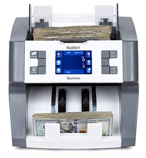 Kolibri Domino Bank Grade Mixed Denomination Money Counter Machine Cash Counter Bill Counter and Bill Reader with UV,MG,IR Counterfeit Detector