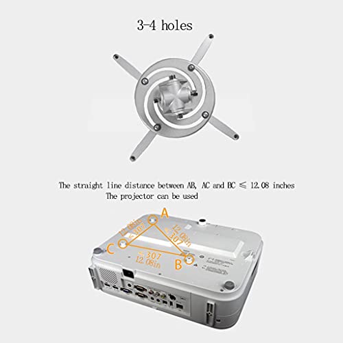 JKXWX Projector Hanger Bracket - Wall-Mounted Rotating Mount (14.33 lbs Capacity)