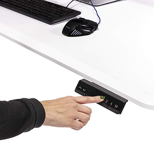 Barton Electric Standing Desk Gaming Desk Adjustable Height Wood Workstation Standing Sit to Stand Memory Preset Handset Controller