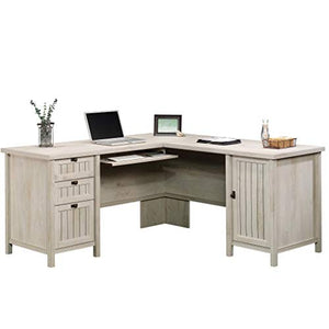 Sauder Costa L-Shaped Desk, L: 65.12" x W: 65.12" x H: 30.0", Chalked Chestnut