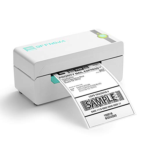 OFFNOVA Bluetooth Thermal Label Printer with a Stack of 500 4" x 6" Shipping Thermal Direct Label, Bundles