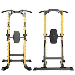 WE&ZHE Pull Up Bars Power Tower, Workout Dip Station Pull Up Tower Multi-Function Pull Up Dip Stand Chin Up Home Strength Training Equipment