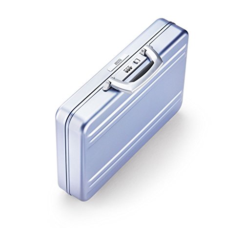 Zero Halliburton Super Slimline Aluminum Attache Case in Silver