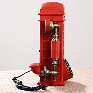 GagalU Retro Phone Booth Antique Fixed Telephone