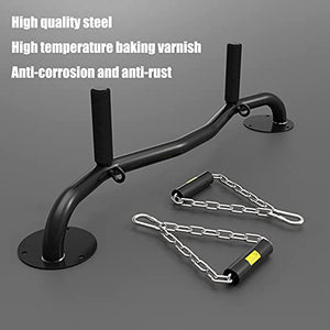 Pull Up Bars Wall-Mounted Chin Up Bar, Safe and Stable Steel Horizontal Bars, Strength Training Fitness Equipment with Gymnastic Rings, Load 300kg