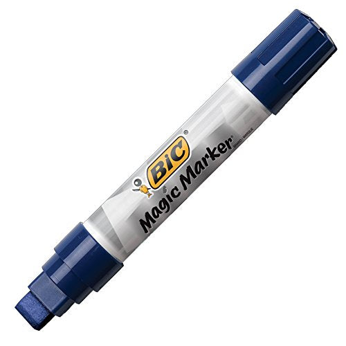 BIC Jumbo Chisel Magic Window Markers, Blue (BICMWXP11BE)
