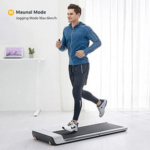 Folding Treadmill, Walkingpad Ultra Slim Foldable Treadmill Smart Fold Walking Pad Portable Safety Non Holder Gym and Running Device P1 Grey 0.5-3.72MPH