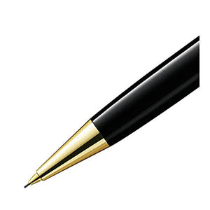 Mont Blanc 165-Meisterstuck Classique Gold Mechanical Pencil, Black-0.5 (12746)