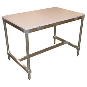 PVIFS Aluminum I Frame Utility Table 34"H x 96"W x 30"D