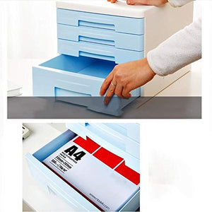 None File Cabinets Plastic 4 Drawers Desktop Storage Box