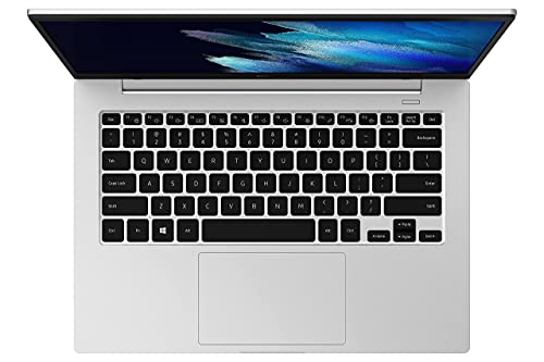 Samsung Galaxy Book Go Laptop PC Computer Qualcomm 7C Pro 4GB Memory 128GB eUFS Storage 18-Hour Battery Compact Light Shockproof WFH Ready WiFi 5, Silver (Renewed)