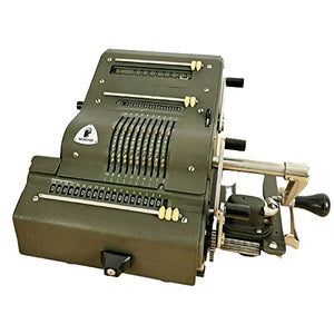 Amdsoc 1952's Large Hand Calculator - 18-bit Mechanical Sprocket - 17 x 30 x 24 cm